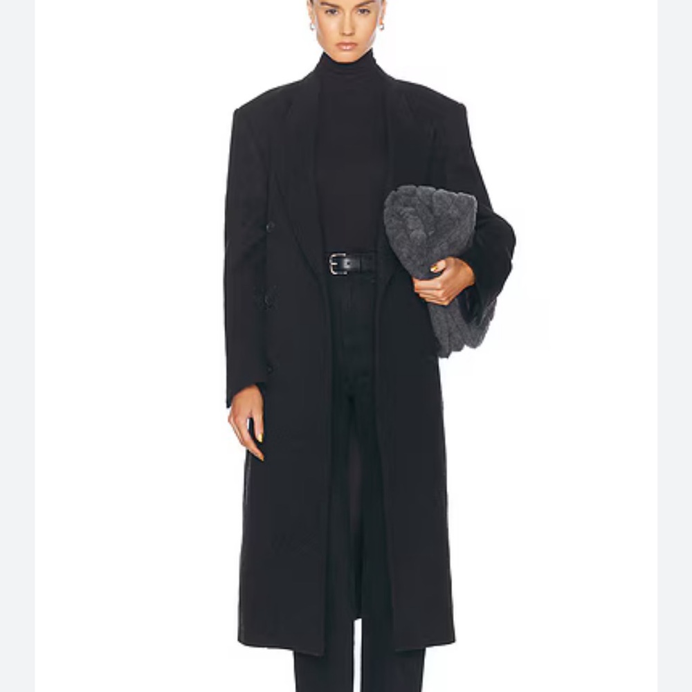 Nili Lotan Edmont Double Breasted Long Coat